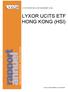 LYXOR INTERNATIONAL ASSET MANAGEMENT (LIAM) LYXOR UCITS ETF HONG KONG (HSI)
