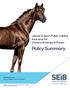 Policy Summary. Leisure & Sport Public Liability Insurance for Owners of Horses & Ponies. Specially arranged by South Essex Insurance Brokers.
