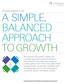 A SIMPLE, BALANCED APPROACH TO GROWTH