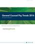 General Counsel Pay Trends 2016