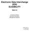 Electronic Data Interchange (EDI) ELIGIBILITY