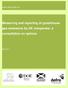 Measuring and reporting of greenhouse gas emissions by UK companies: a consultation on options