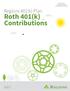 Regions 401(k) Plan. Roth 401(k) Contributions