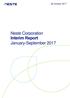 26 October Neste Corporation Interim Report January-September 2017