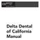 Delta Dental of California Manual