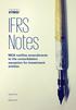 IFRS Notes. MCA notifies amendments to the consolidation exception for investment entities. 19 April kpmg.com/in