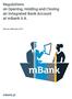 Regulations on Opening, Holding and Closing an Integrated Bank Account at mbank S.A.