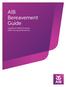 AIB Bereavement Guide. A guide to settling financial affairs during bereavement.