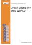 LYXOR INTERNATIONAL ASSET MANAGEMENT (LIAM) LYXOR UCITS ETF MSCI WORLD