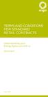 TERMS AND CONDITIONS FOR STANDARD RETAIL CONTRACTS
