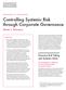 Controlling Systemic Risk through Corporate Governance