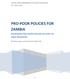 PRO-POOR POLICIES FOR ZAMBIA