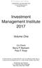 Investment Management Institute 2017