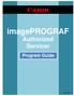 imageprograf Authorized Servicer Program Guide