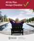 401(k) Plan Design Checklist
