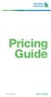 Pricing Guide. sc.com/sg