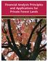 Financial Analysis Principles and Applications for Private Forest Lands WSU EXTENSION MANUAL EM030E