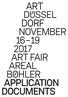 November Art fair bohler APPLICATION DOCUMENTS