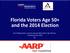 Florida Voters Age 50+ and the 2014 Election. Key Findings from a Survey among Likely Voters Age 50/over Conducted June 2014 for
