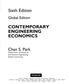 Sixth Edition. Global Edition CONTEMPORARY ENGINEERING ECONOMICS. Chan S. Park Department of Industrial and Systems Engineering Auburn University