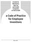 A Guide for Bioindustry Start-up and Growth Companies on how to draft. a Code of Practice for Employee Inventions