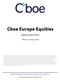 Cboe Europe Equities