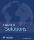 A World of. Solutions 2016 ANNUAL REPORT