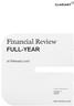 Financial Review FULL-YEAR. 16 February Rothausstrasse Muttenz Switzerland CLARIANT INTERNATIONAL LTD