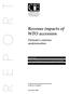 Revenue impacts of WTO accession