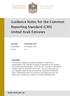 Guidance Notes for the Common Reporting Standard (CRS) United Arab Emirates
