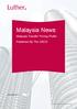 Malaysia News: Malaysia Transfer Pricing Profile Published By The OECD. November Corporate Services
