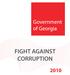 Fight against Corruption constitutes one of the main priorities of the Government of Georgia. Measures implemented in 2010 include adoption of