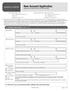 New Account Application Please do not use this form for IRA accounts