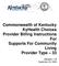 Commonwealth of Kentucky KyHealth Choices Provider Billing Instructions For Supports For Community Living Provider Type 33