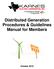 Distributed Generation Procedures & Guidelines Manual for Members