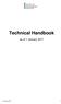 Technical Handbook. as of 1 January January