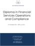 Diploma in Financial Services Operations and Compliance