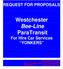 REQUEST FOR PROPOSALS. Westchester Bee-Line ParaTransit For Hire Car Services YONKERS