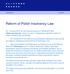 Reform of Polish Insolvency Law
