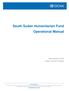 South Sudan Humanitarian Fund Operational Manual