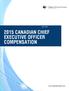 2015 CANADIAN CHIEF EXECUTIVE OFFICER COMPENSATION