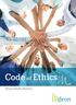 Code Ethics. Unofficial translation Only the official texts in the Dutch or French language are authentic. Ethical Health Platform