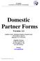 Domestic Partner Forms