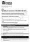 2012 Quality Assurance Checklist Review For Review Only Not to be used in place of completing the 2012 online QA documents