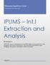 IPUMS Int.l Extraction and Analysis