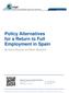 Policy Alternatives for a Return to Full Employment in Spain