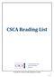 CSCA Reading List. Copyright 2017 Institute of Certified Management Accountants 1. Updated 8/25/17