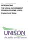 Saved as Pens LGPS Glyn s Course updated January INTRODUCING THE LOCAL GOVERNMENT PENSION SCHEME (LGPS) England and Wales