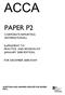 PAPER P2 CORPORATE REPORTING (INTERNATIONAL)