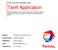 Tariff Application. TOTAL South Africa (Proprietary) Limited